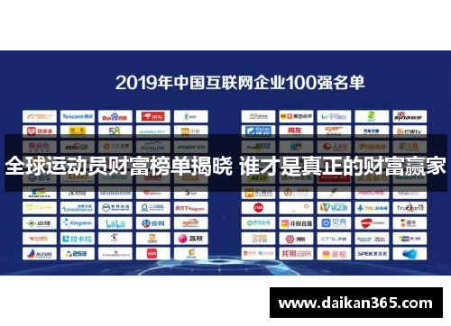 全球运动员财富榜单揭晓 谁才是真正的财富赢家